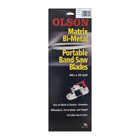 Olson Saw Olson 44.9 in. L X 0.5 in. W Bi-Metal Band Saw Blade 18 TPI Regular teeth 1 pk 92341